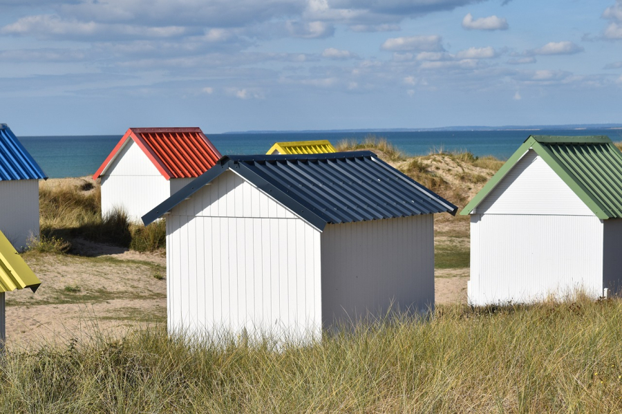 bord de la plage Nomandie 